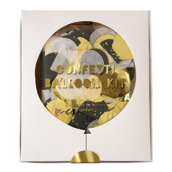 Kit de ballons avec confettis or et argent - Solsken